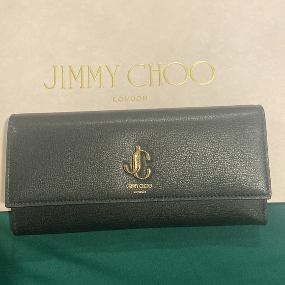 Jimmy Choo NEW Black JC Continental OGLR Ladies Wallet. - Picture 2 of 5